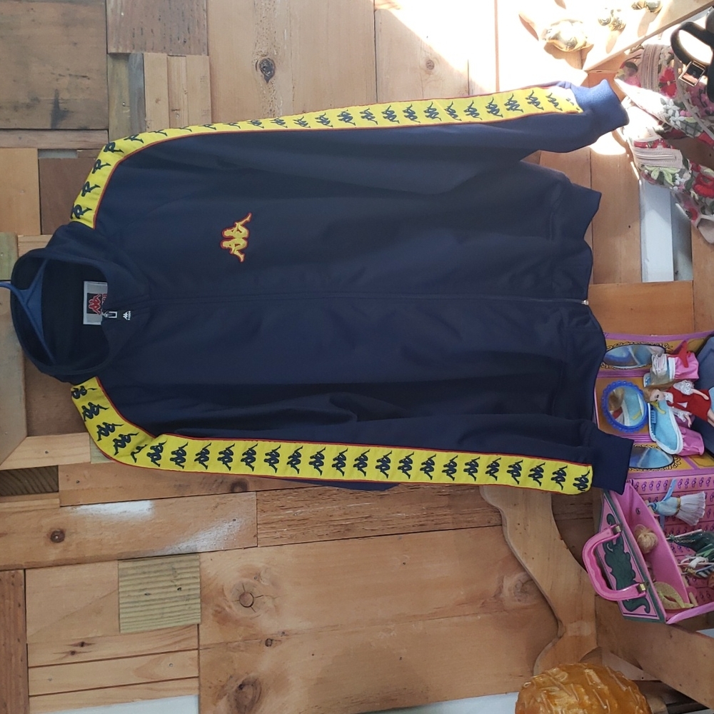 Mens navy kappa jacket size large